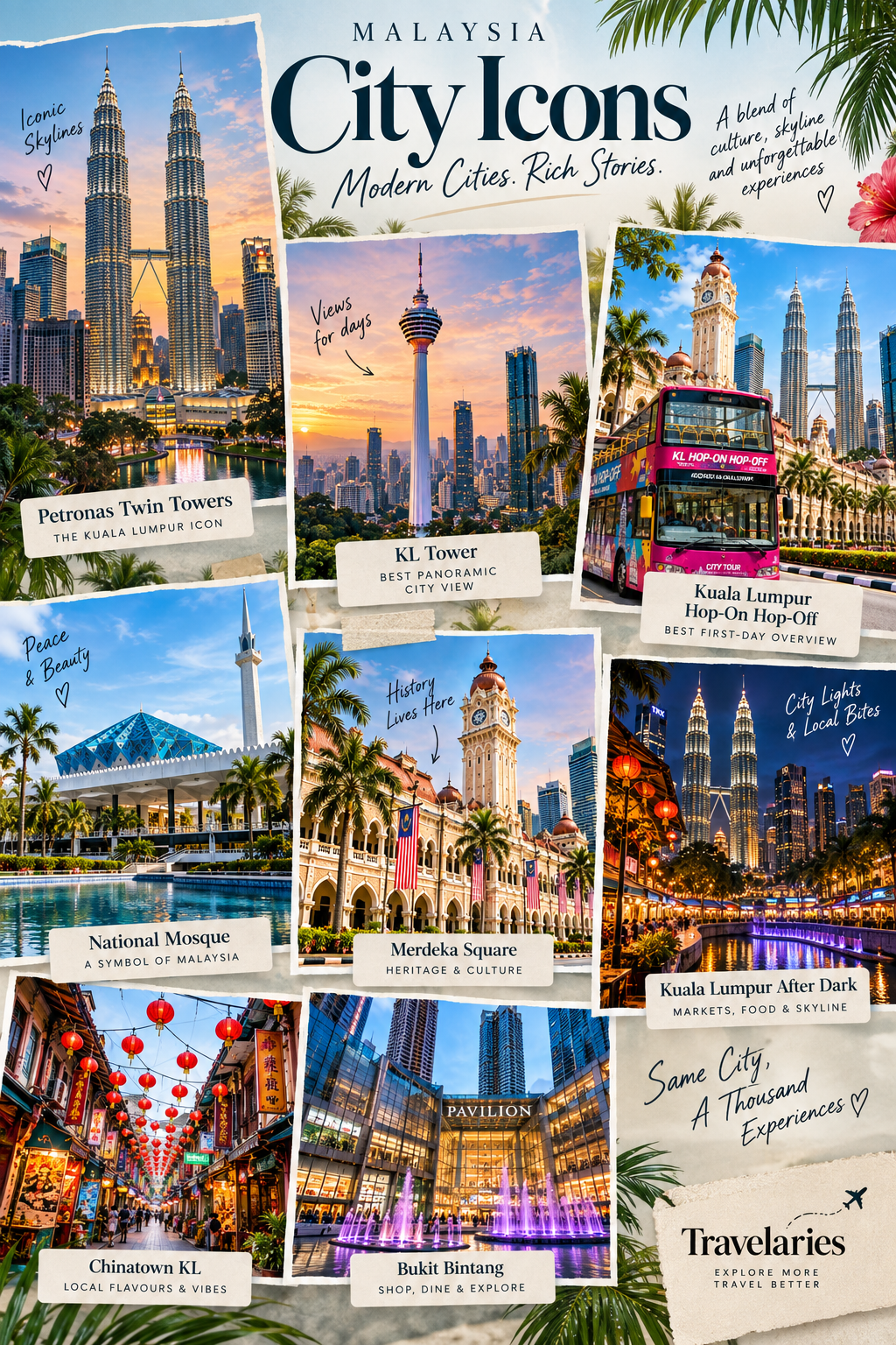 Pinterest guide to Kuala Lumpur city icons and best city experiences