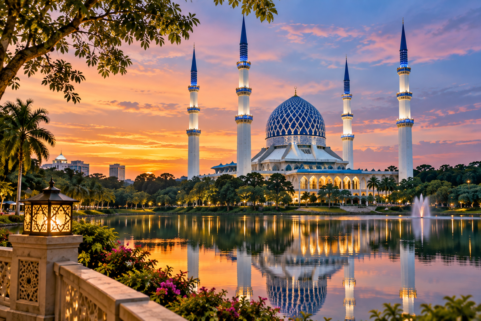 Sultan Salahuddin Abdul Aziz Shah Blue Mosque Shah Alam Malaysia