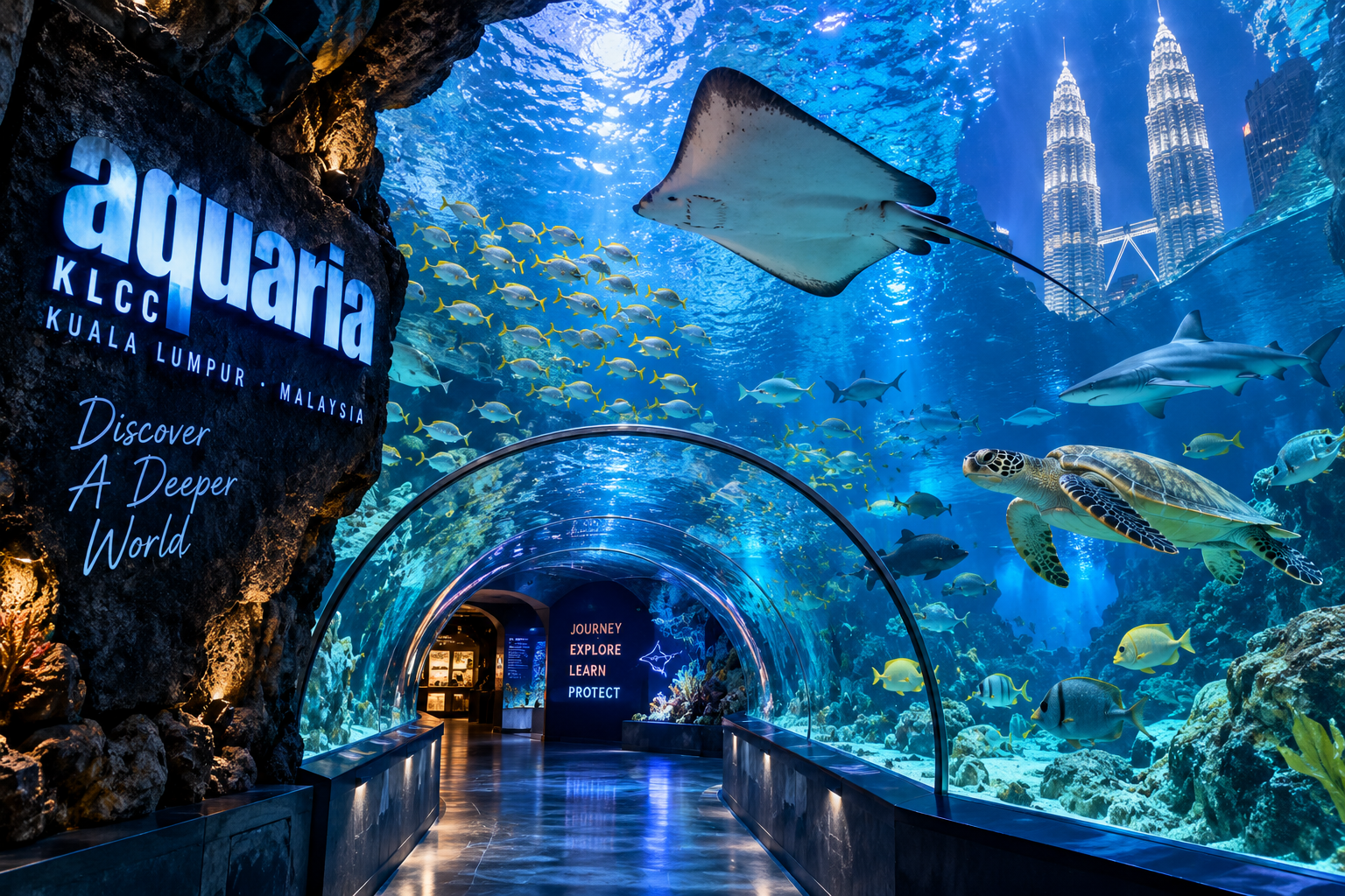 Aquaria KLCC Kuala Lumpur family aquarium