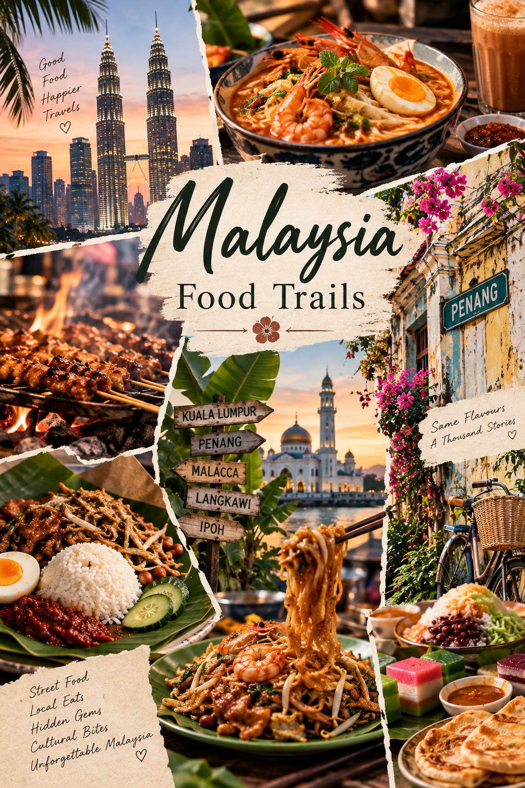 Pinterest guide to Malaysia food trails and food experiences